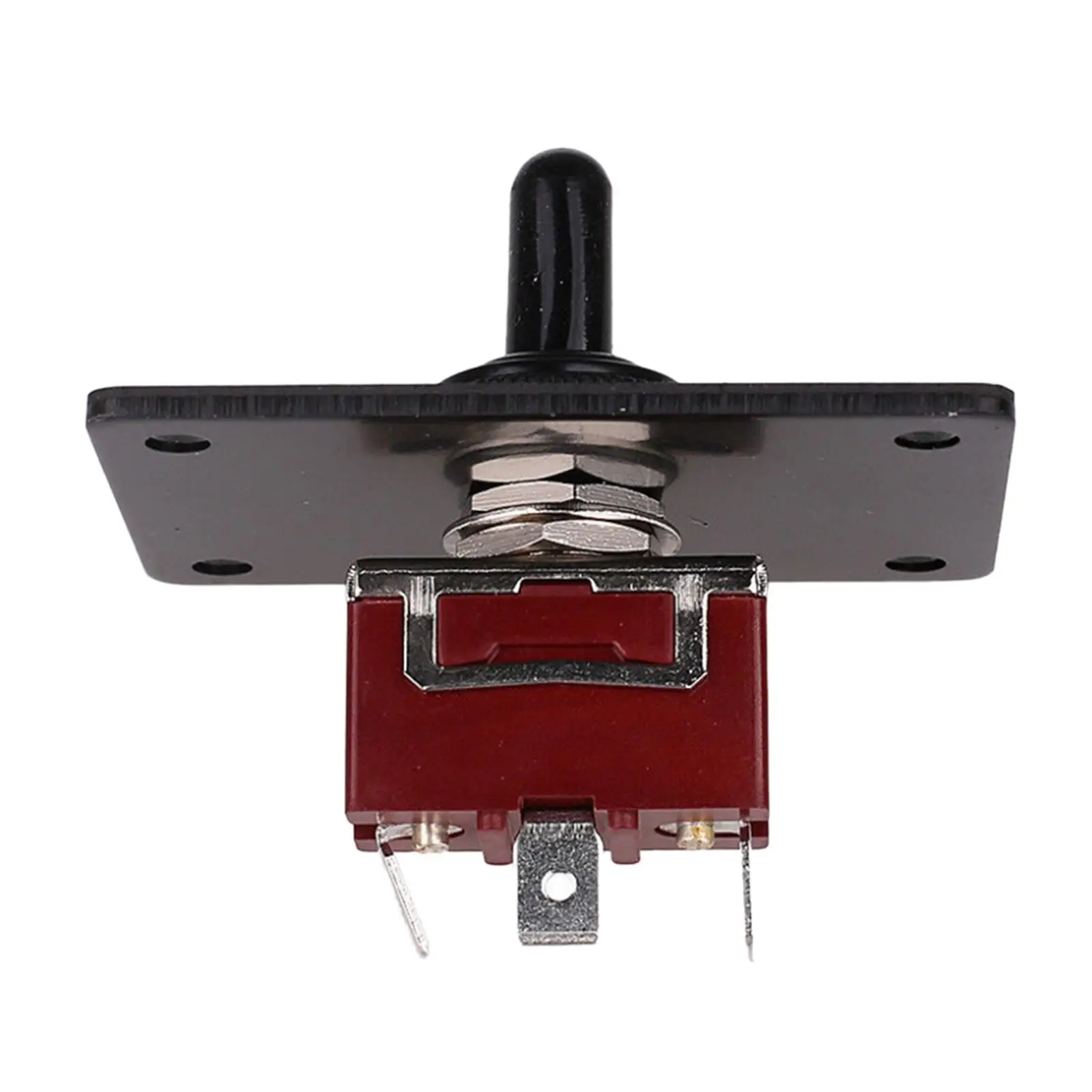 Waterproof Marine Toggle Switch 2pcs 3 Position Panel 15A 12V Black for Boat Accessory Use