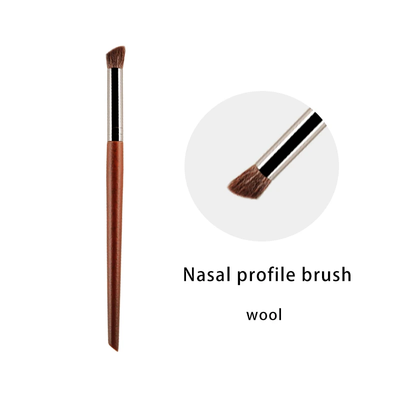 

Mydestiny Makeup Nasal profile brush- Wooden Handle Series-Goat&Synthetic Hair Brushes Beginer Makeup Tools-Cosmetic