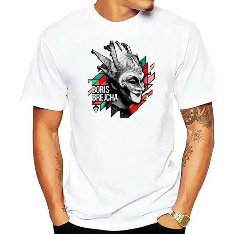 2024 Vintage Design BORIS BREJCHA Mask T-shirt for Men and Women Street Classic Street Tshirt Personalized Top for Men and Women