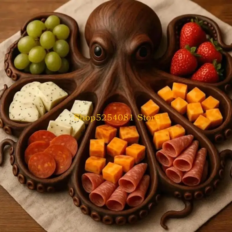 AXYC Coastal Entertainer Platter Ocean Theme Charcuterie Board Display Tray