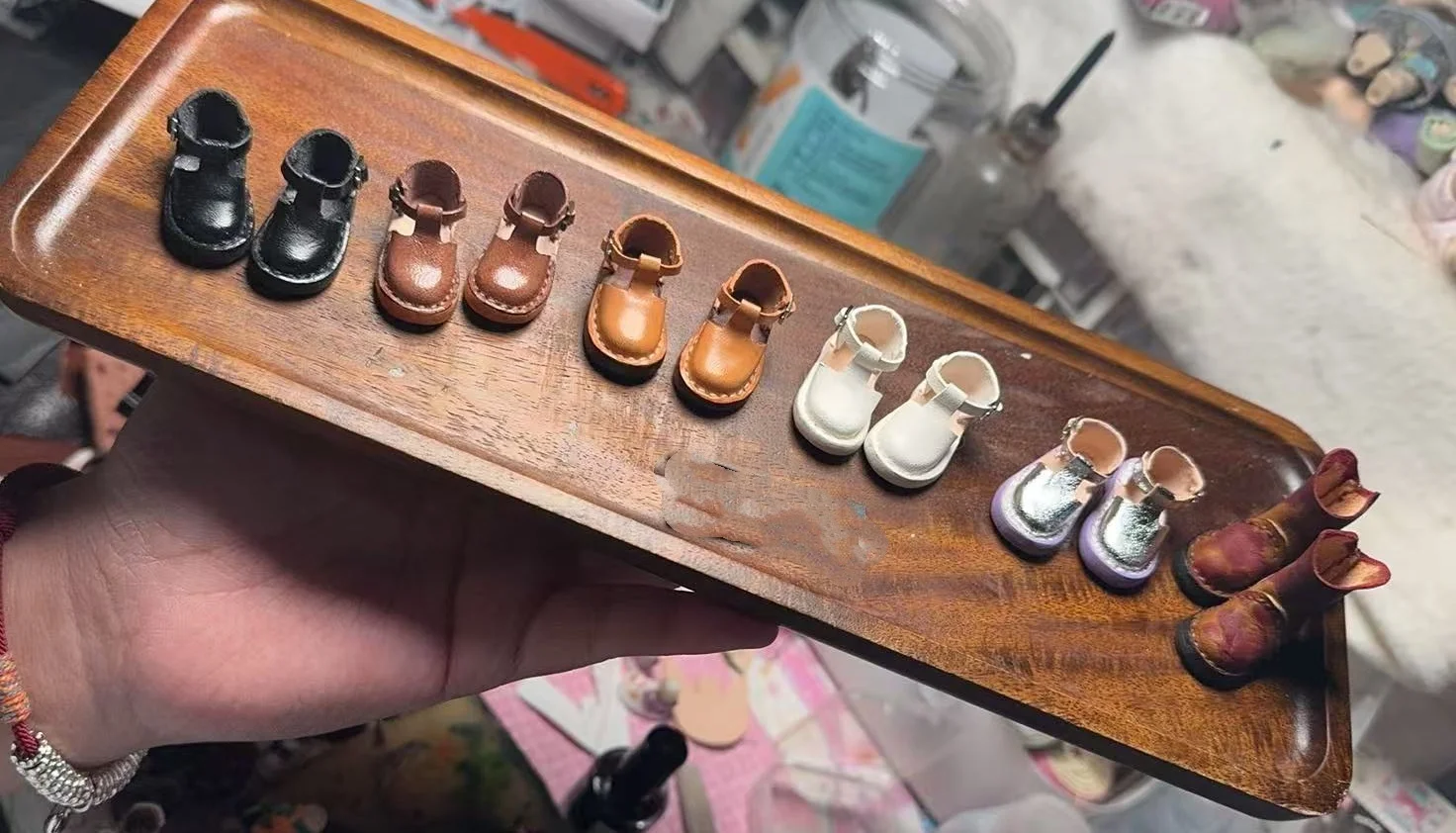 （New style）Dula Doll Handmade eather shoes Blythe ob24 ob22 Landoudou Landazz body  Doll Accessories