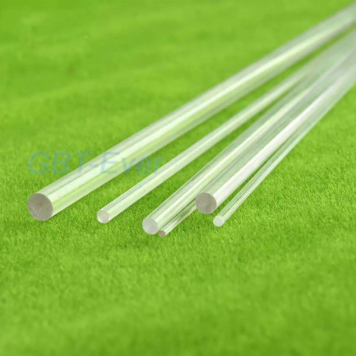 2/5Pcs Transparent Organic Glass Solid Rods Plastic Round Bars Dia 1 1.5 2 3 4 5 6mm Scenery Decor DIY Handmade Accessories