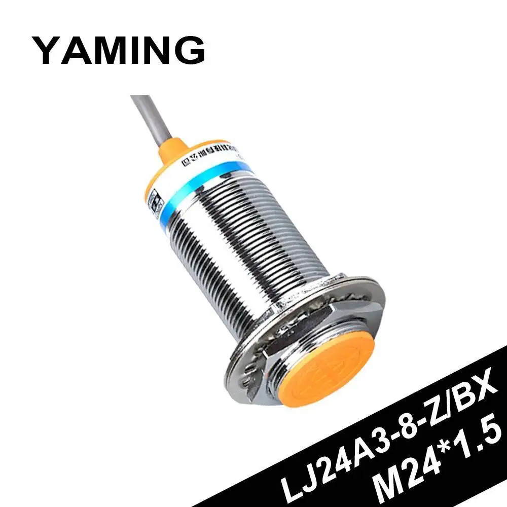 Nằm gần Công Tắc Cảm Ứng Cảm Biến M24 Điện Cảm Loại 24V DC NPN/PNP Thường Mở/Đóng LJ24A3-8-Z/BX