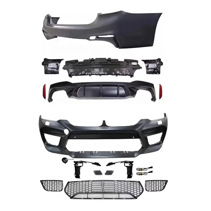 

S 5 Series G30 G38 Modified M5 Front Bumper With Grill S Body Kit Car Bumper 2018-2020