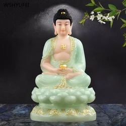 1 piece of 30cm high resin household Shakyamuni Buddha statue household worship statue feng shui ornament