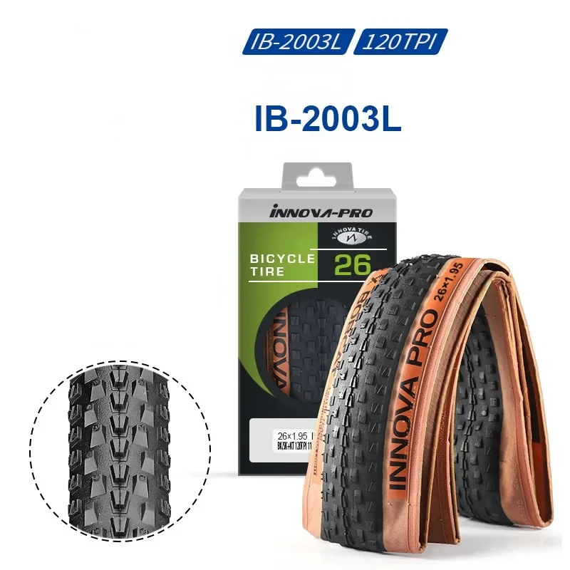 Little Bear Yellow Edge 26 27.5 29 * 1.95 Bicycle Outer Tire Folding Ultra Light Mountain Bike Outer Tire IB-2003L