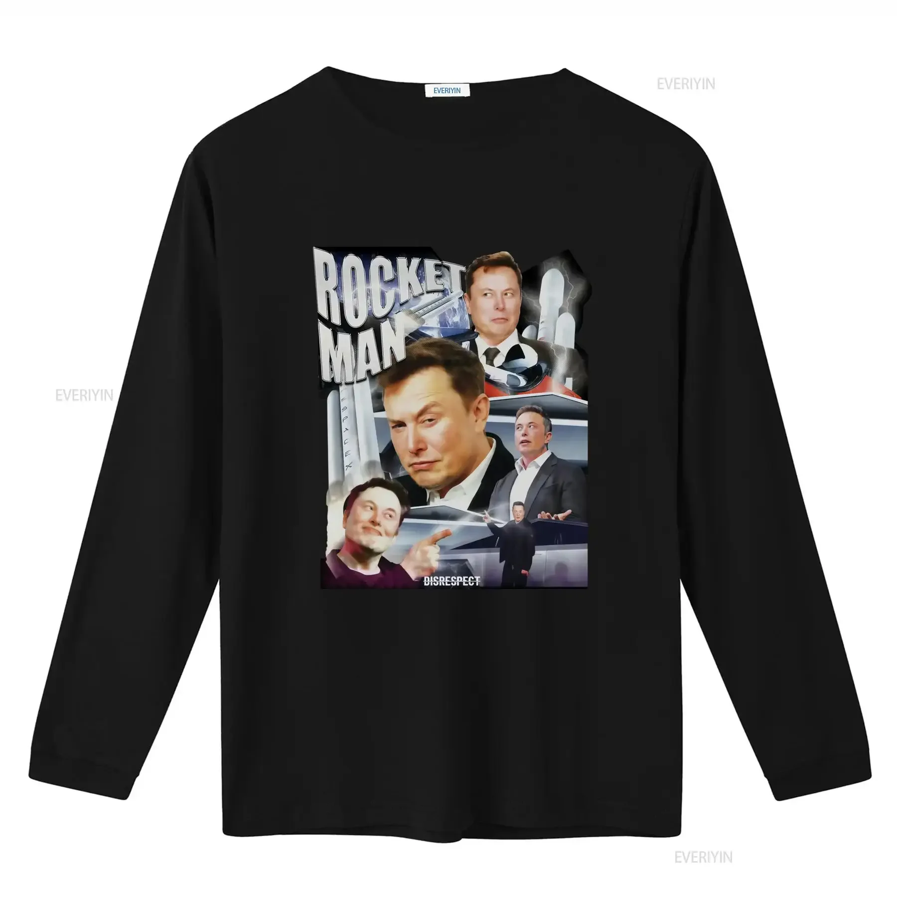 Elon Musk Vintage Style Rap Rocket Man T Shirt for Men vintage Washed Comfortable streetwear Stylish graphic