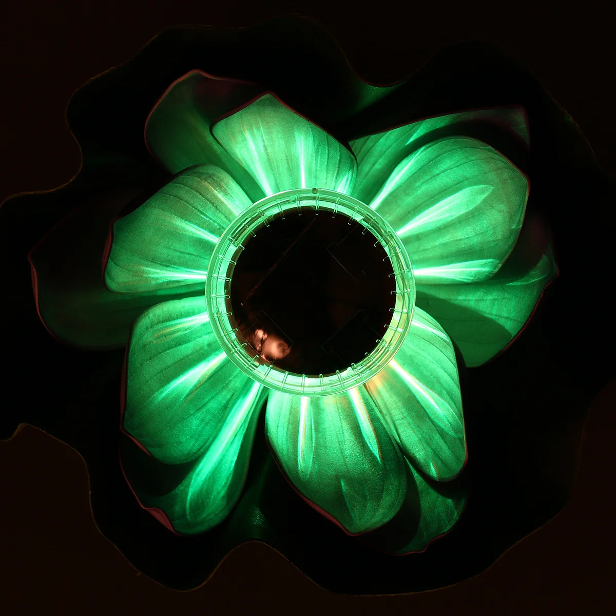 

Solar Powered Floating Lotus Flower LED Light Colorful Purple Waterproof No Wiring Needed for Pool Pond Garden Outdoor