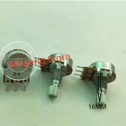 1pcs for ALPHA single potentiometer RV16 B25K A1M B250K B500K Handle length 16MM