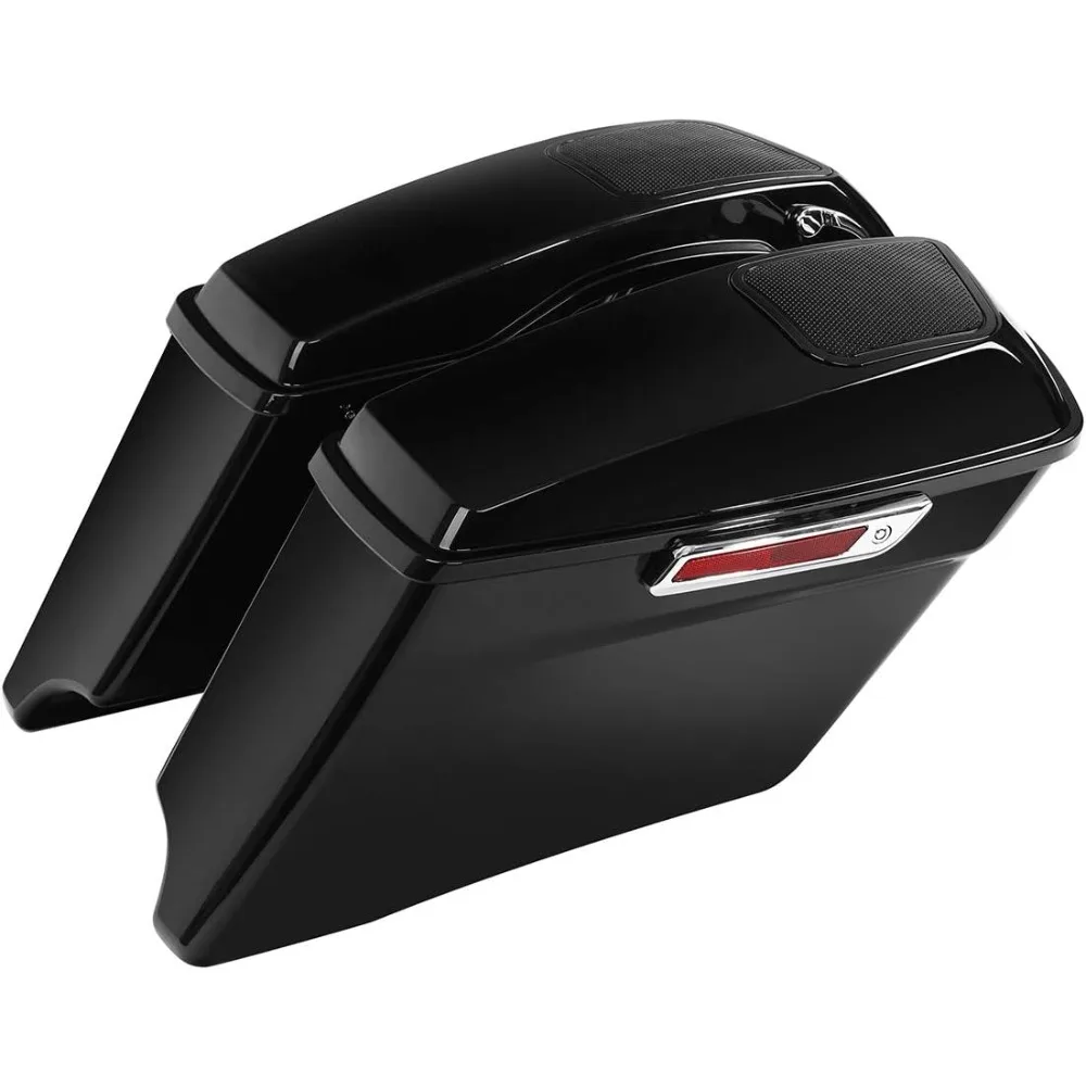 

TCT-MOTORPARTS 4" Extended Hard Saddlebag 6x9'' Speaker Lid Fit For Harley Touring CVO Road Glide Electra Glide Street Glide Roa
