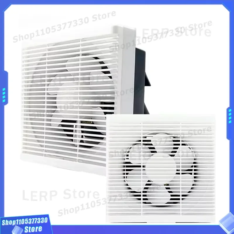8 Inch Wall Mounted Axial Exhaust Fan Touch Control 220V Ventilation for Bathroom Kitchen Garage High Quality Air Flow Touch