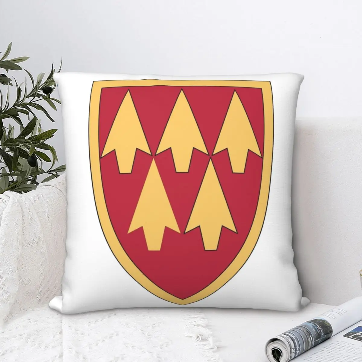 

32nd Army Air And Missile Defense Command's Square Pillowcase Polyester Pillow Cover Velvet Cushion Decor Comfort Throw Pillow