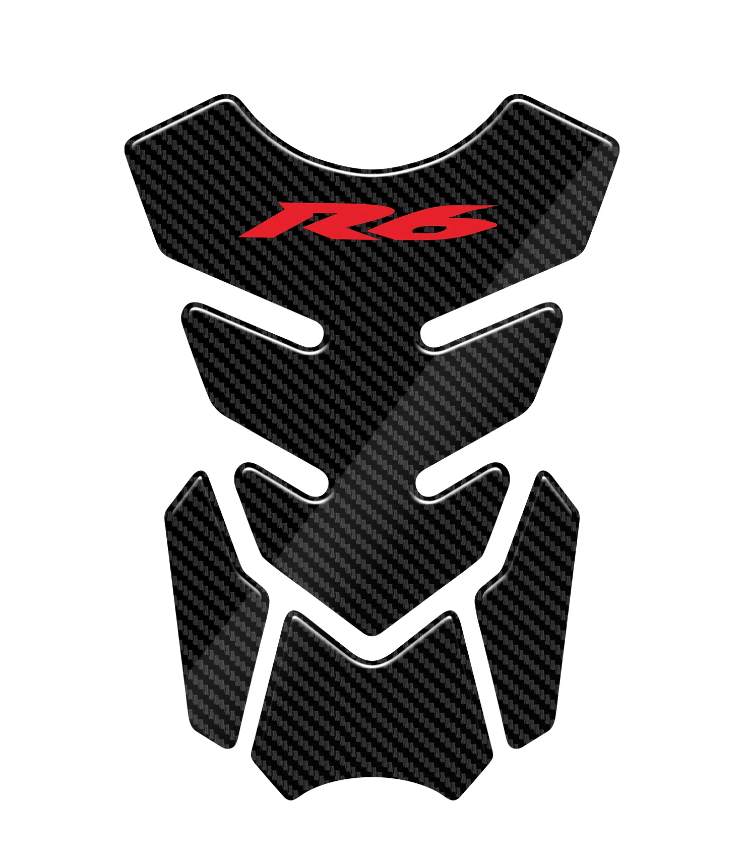 3D Carbon Fiber Motorcycle Fuel Tank Pad Cover Protector Decal Stickers For YAMAHA YZF R6 R 6 R6S 1998-2023