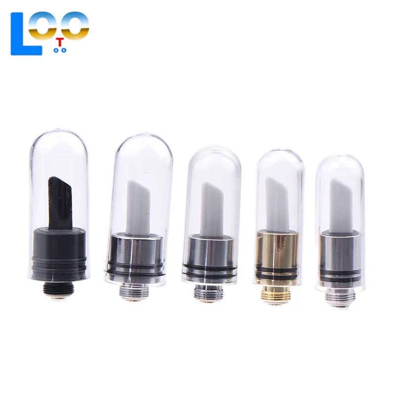 Solo cuchillo caliente 510 bobina de punta de calor de cerámica con tapa de cubierta 11,5mm 9,5mm herramienta accesorio de cera de corte negro y plateado