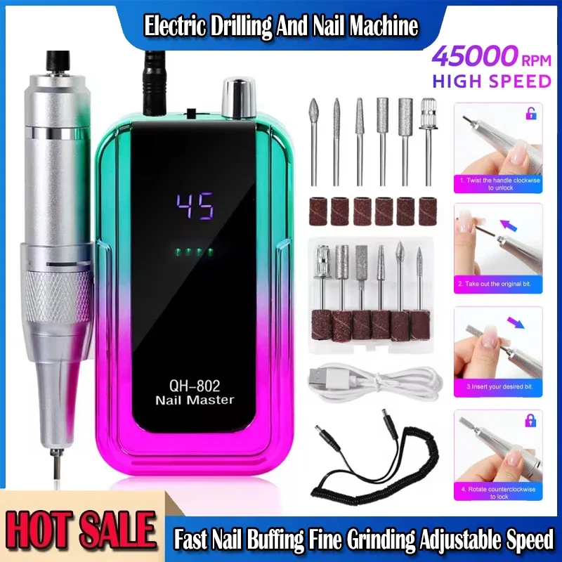 45000rpm-rechargeable-nail-drill-machine-laser-gradient-color-electric-nail-polish-remover-drill-sander-low-noise-for-manicure