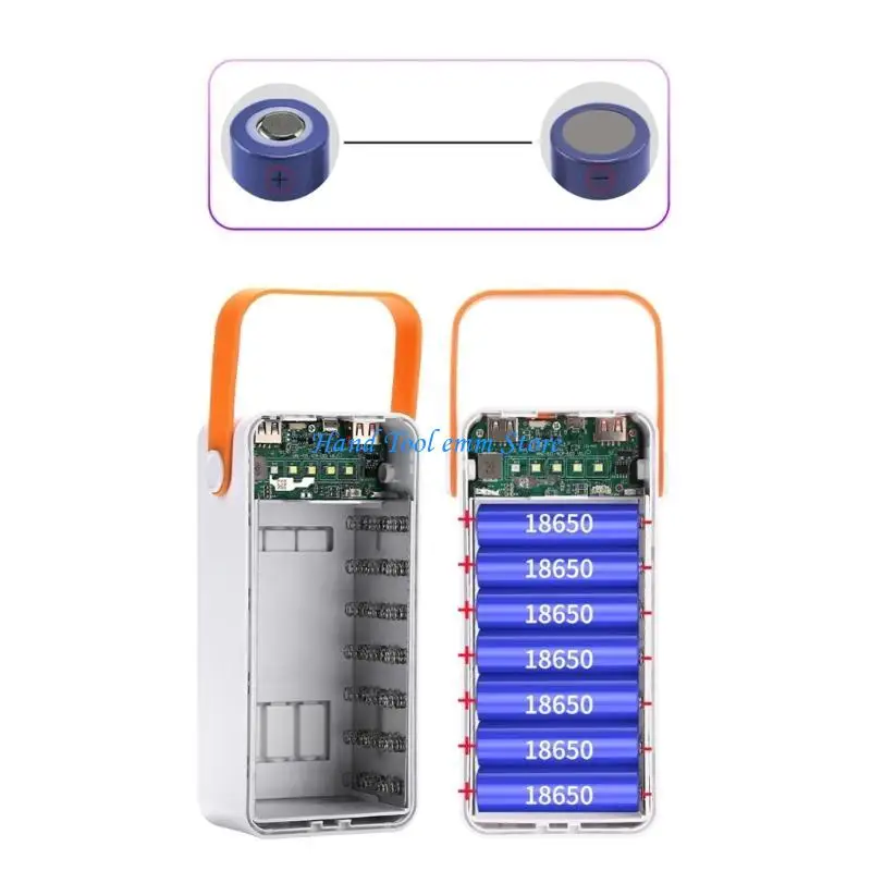 

H37F Fast Charging 21x18650 Shell Dual USB Micro USB Type C 5V DIY Cases