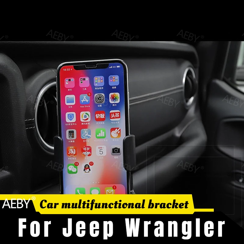 

For Jeep Wrangler 2018 Anti-slip cell phone holder,Mobile phone holder expandable base,car drink holder,Car accessories