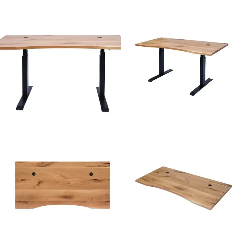 Solid White Oak Wood Edge Glue Modern Minimalist Workbench Desktop 30x60x1.5 Inch