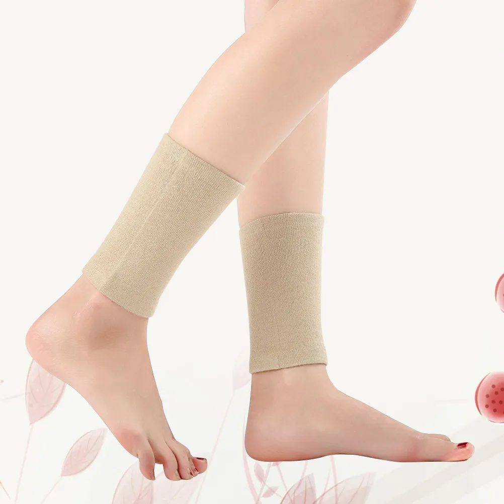 Exercise Warm Foot Cover Breathable Ankle Socks Wool Material Supportive Foot Sleeve for Yoga Sports Basketball Football