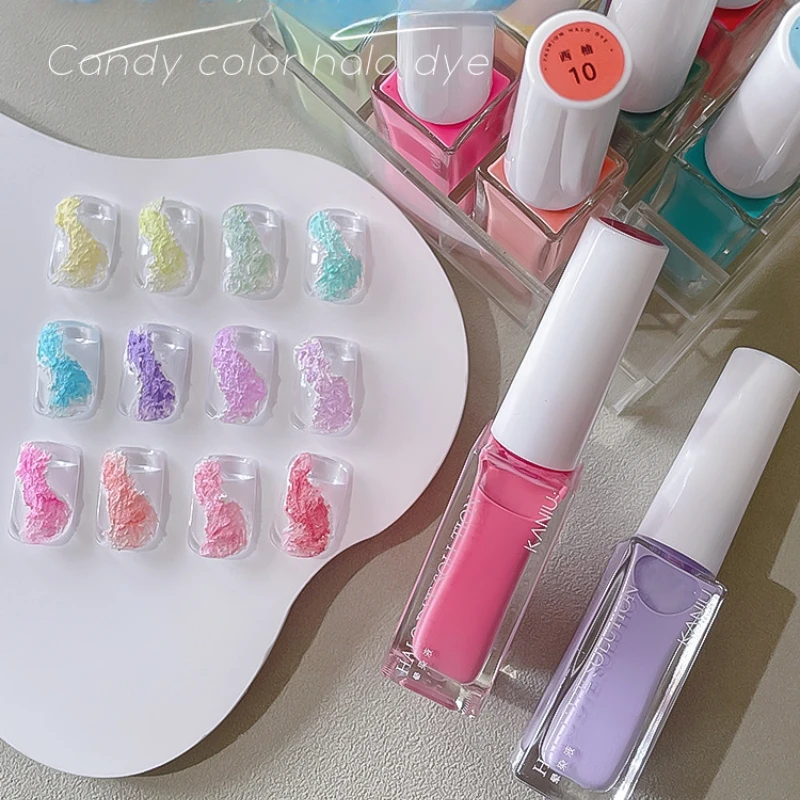 

10ml Fashion Nail Color Blooming Liquid Flower Gel Nail Polish Water Color DIY Marble Ink Natural Dry Nail Art Gel Varnishes