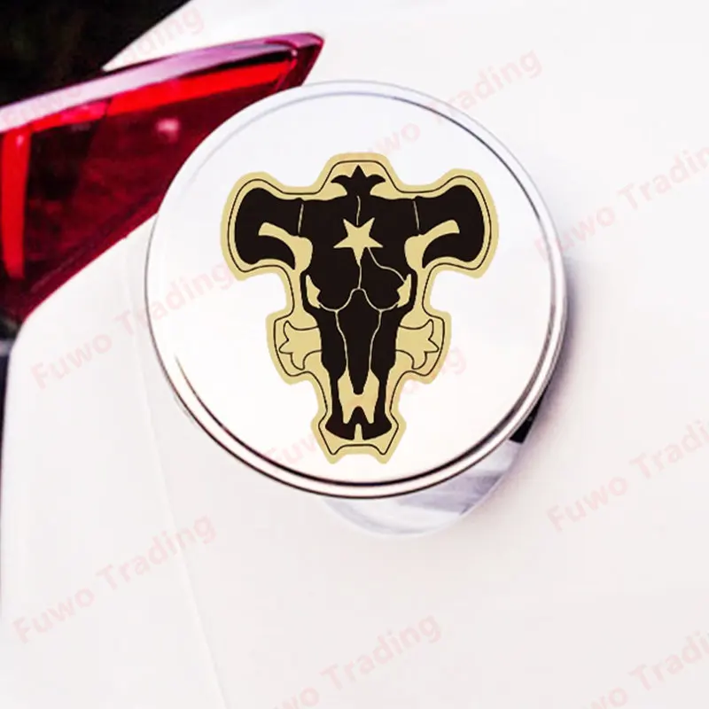 Black Clover Black Bulls Car Stickers Vehicle Trunk Laptop Occlusion Scratch Waterproof Motorcycle Helmet Decal Decor