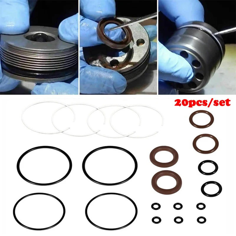 MX 20pcs/set Sealing Ring Trim Cylinder Ram Rebuild Kit For Volvo Penta SX DPS -M 3857471 3857470 Boat Accessories