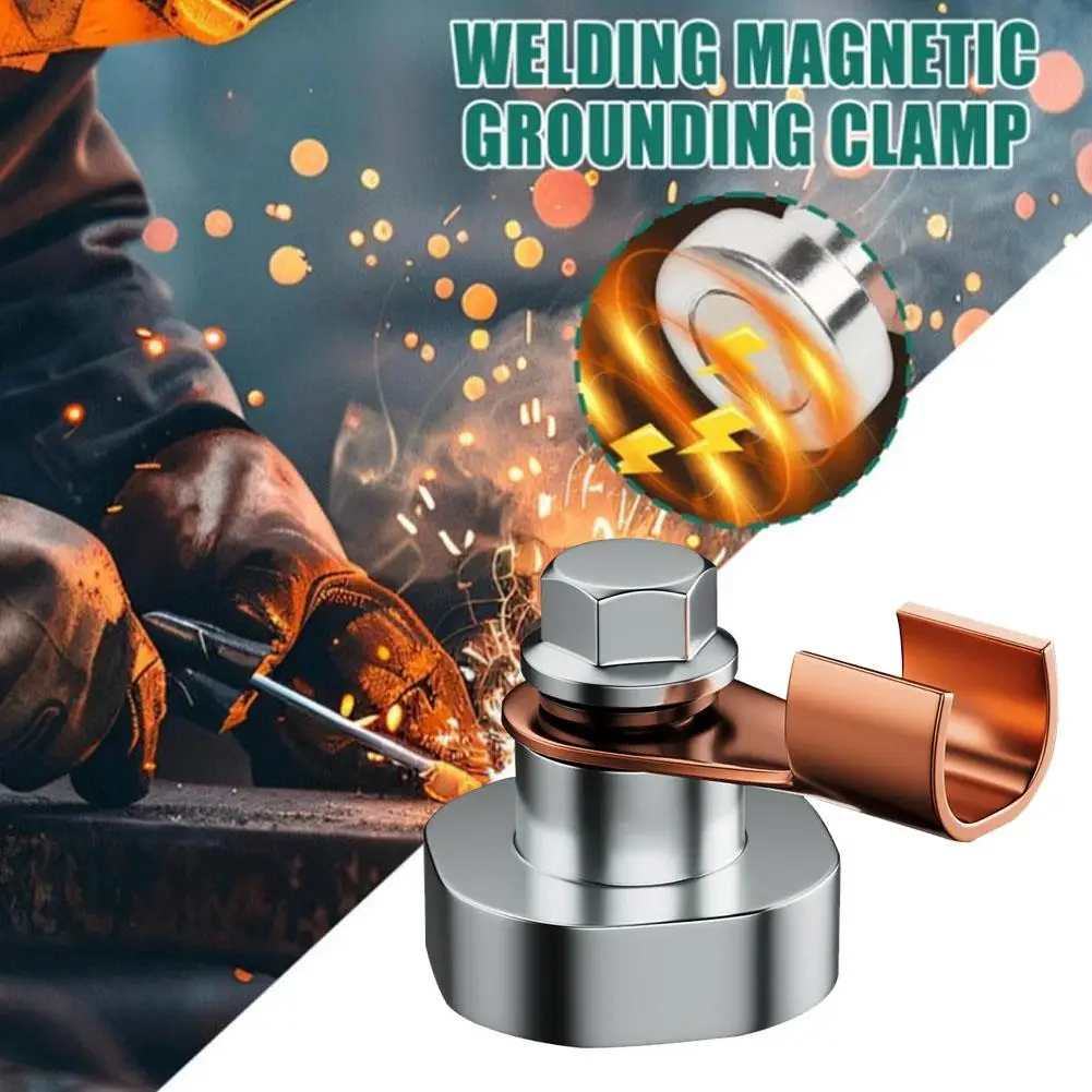 

Welding Strong Magnetic Grounding Tool Strong Magnetic Fixing Device High Temperature Resistant Welding Special Ground Wire Clam