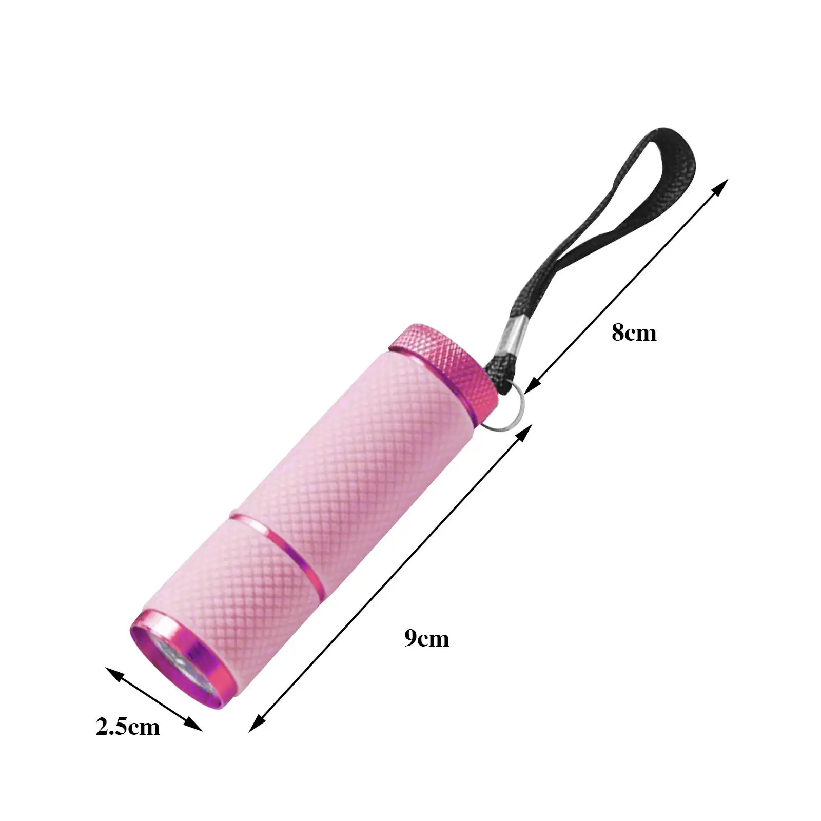 LED Fluorescent flashlights Mini Torch Aluminum Alloy glow in Accessory