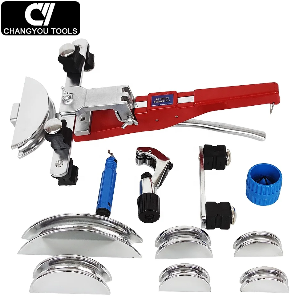 CT-999RF Hand Bender Tool Set Manual HVAC Refrigeration Copper Pipe Bending Tools  90 Degree Tube Bender Kit range 6-22mm