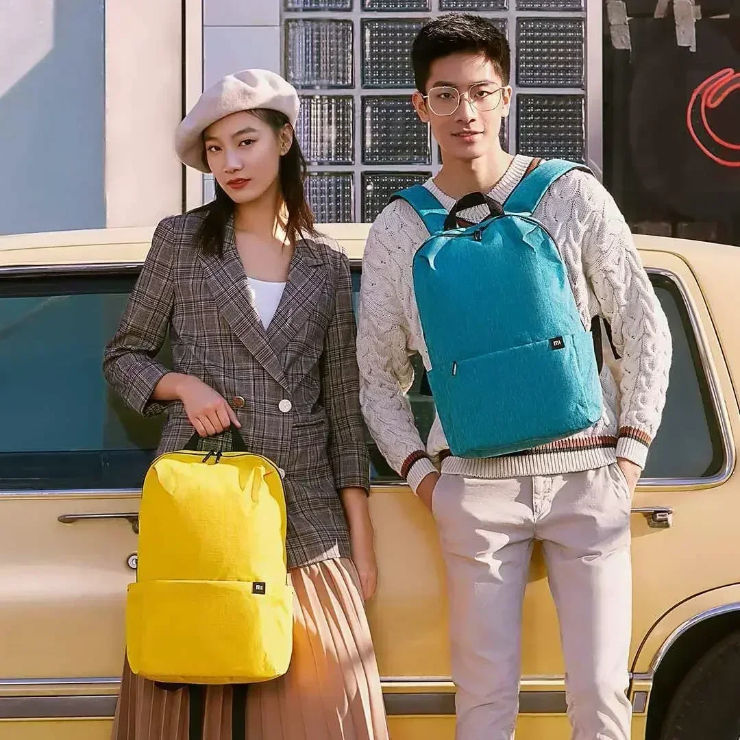 XIAOMI zaino piccolo colorato borsa a tracolla da uomo e da donna borsa sportiva portatile per studenti ultraleggera impermeabile per esterni