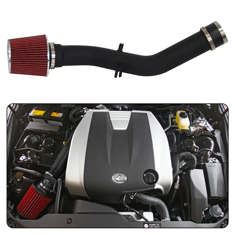 Cold Air Intake Pipe Kit & Air Filter Fits for Lexus IS250 2.5L 2006-2013 IS350 3.5L 2006-2011 V6 Engine