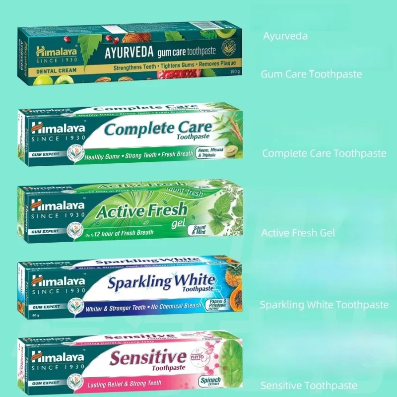 Indian Himalaya Toothpaste Series 150g, Gum Care / Complete Oral Care / Fresh Breath / Whitening, Herbal Formula