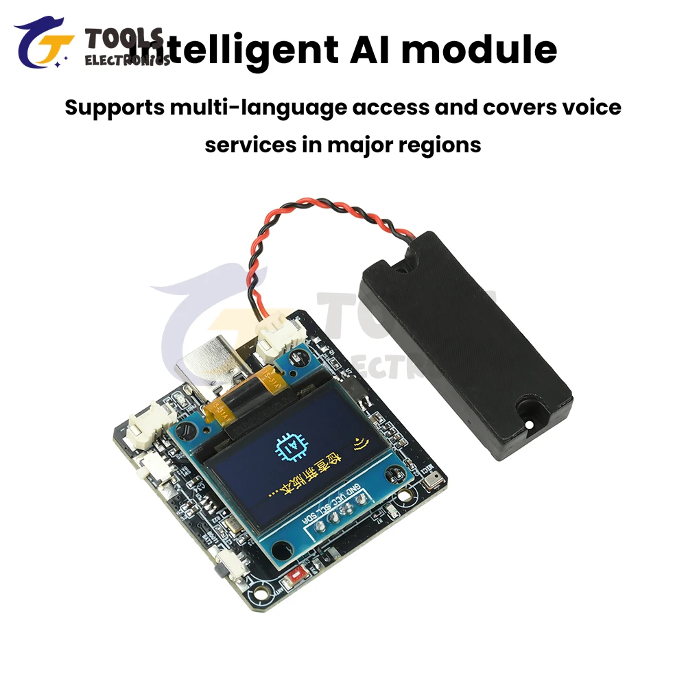 ESP32-C3 Xiaozhi AI وحدة الحوار الصوتي 0.96 بوصة OLED الحوار الصوتي الذكي لوحة دارات مطبوعة الانتهاء