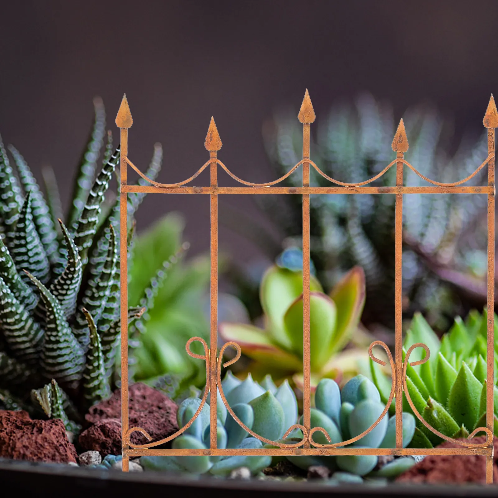 

Ретро миниатюрный железный забор для микроландшафта, декор для сада, оформления сцен, миниатюрное ограждение, декор для сказочного сада своими руками
