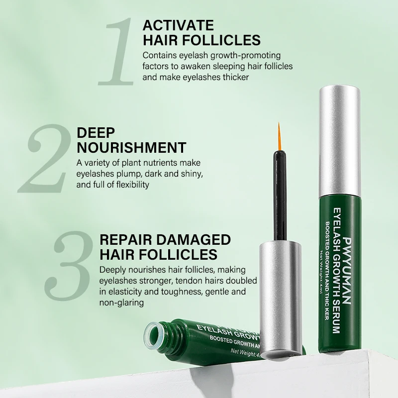 7 Days Fast Eyelash Growth Serum Natural Eyelash Enhancer Longer Fuller Thicker Curling Lash Makeup Eyelash Care Products