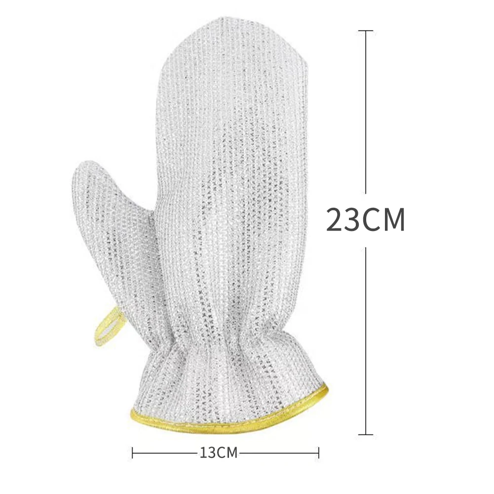 Wire Dishwashing Gloves Multi-functional Waterproof Dish Cleaning Glove Kitchen Thermal Insulation Anti-scalding Mittens