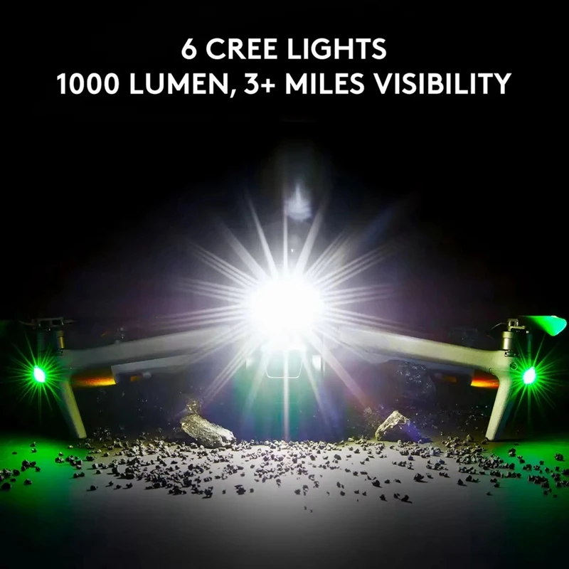 Para VIFLY Strobe Platinum luz de navegación LED de 4 colores de alta potencia 6 luces Led 1000 lúmenes FAA para Dron estroboscópico FPV