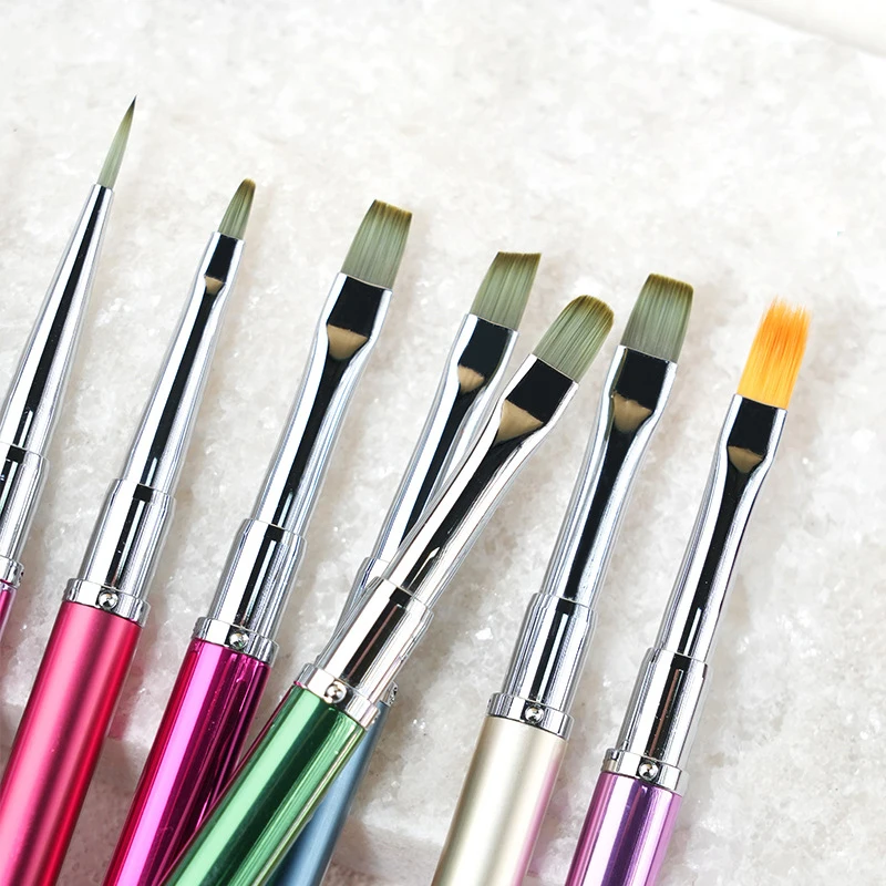 Nuova colla per unghie Penna per fototerapia Penna per gel UV Pennello per nail art acrilico Pennello per unghie Pittura Disegno Pennelli per manicure Strumento
