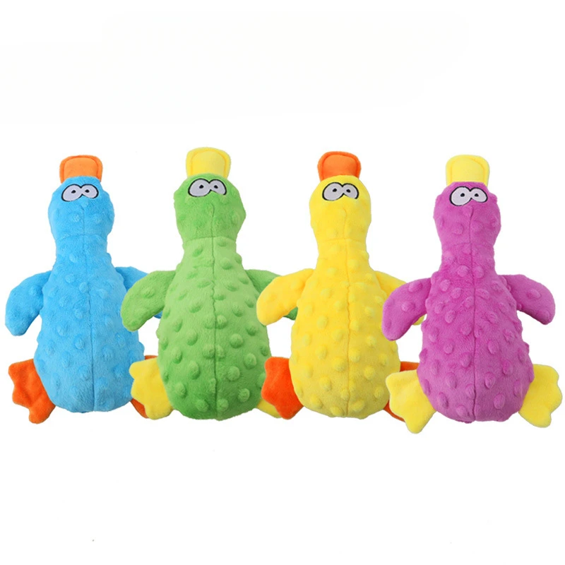

Duck Soft Plush Dog Toys for small large dogs Outdoor Play Interactive Squeaky Dogs Toy Sounder Sounding Paper Chew Tooth Toy
