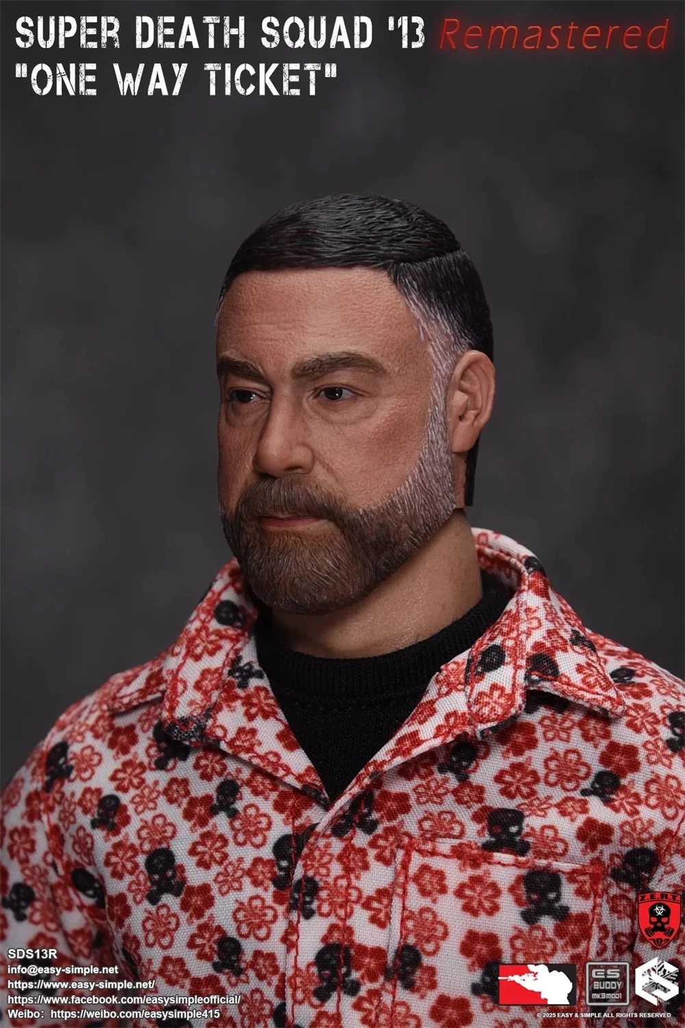 New Arrival 1/6th EASY&SIMPLE ES SDS13R ZERT Super Death One Single Ticket Way Soldier Action Figure About 12" For Fans Collect