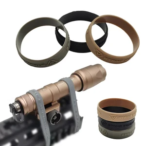 2PCSバンド固定ゴム製バインディングワイドアクセサリーM416 AR15エアソフトハンティングユニバーサルガンホルスター懐中電灯 12ベストセールスエアガンラバーペレット-5