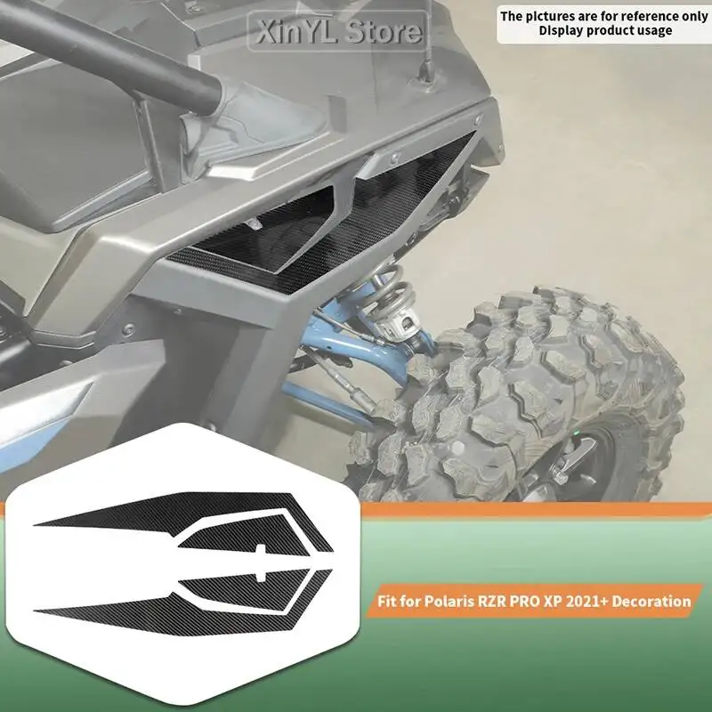PRO XP Carbon Fiber Front Fender Trim Compatible with 2021 2022 2023 Up Polaris RZR PRO XP UTV