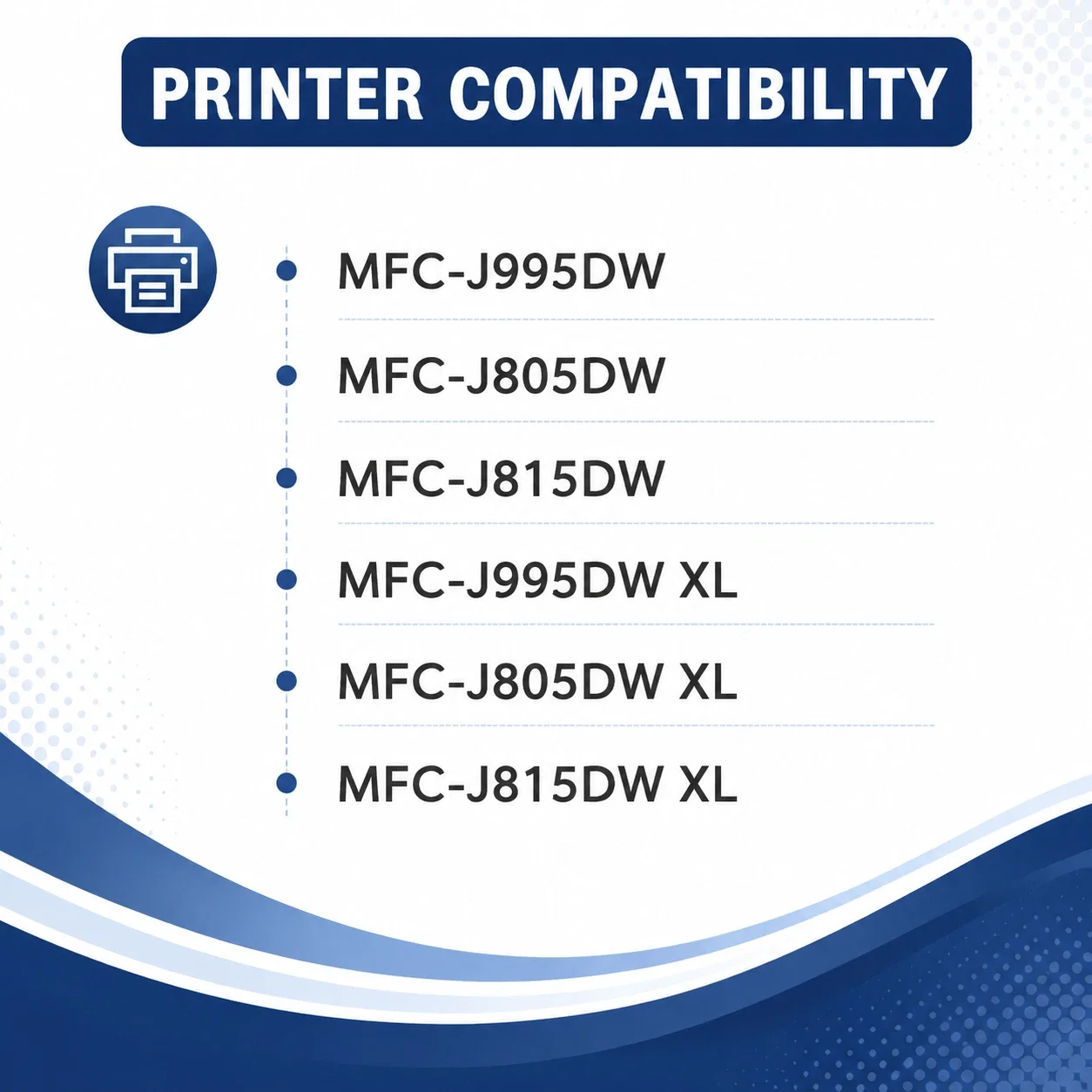 LC3033XXL Ink Cartridge 4-Pack for Brother MFC-J995DW J805DW J815DW J995DW XL