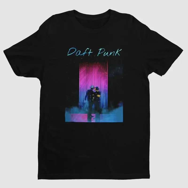 Daft Punk Stage Performance Retro Premium T shirt Vintage Photograph