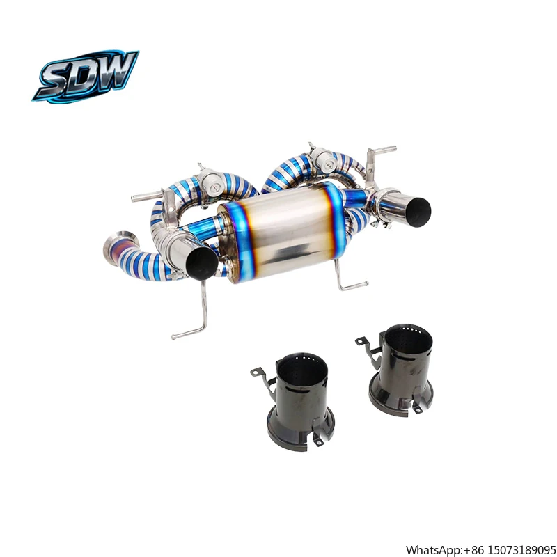 

Высокопроизводительная титановая выхлопная система Catback для Aventador SVJ, LP700, Huracan LP640, Urus и Revuelto V12