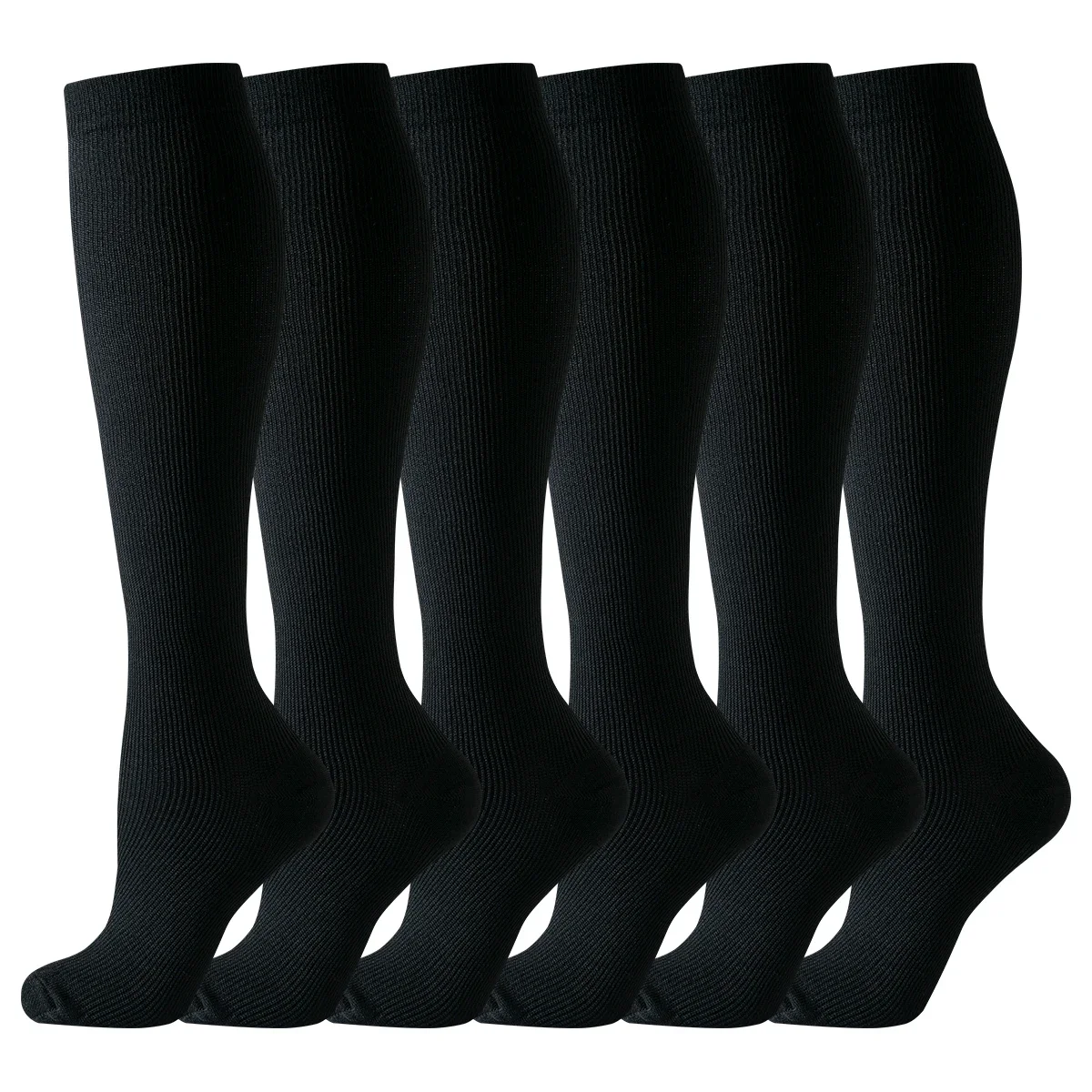

Beige Black Compression Socks for Women and Men ONE pair Solid Color Nurse Compression Stocking Running Cycling Flight Socks