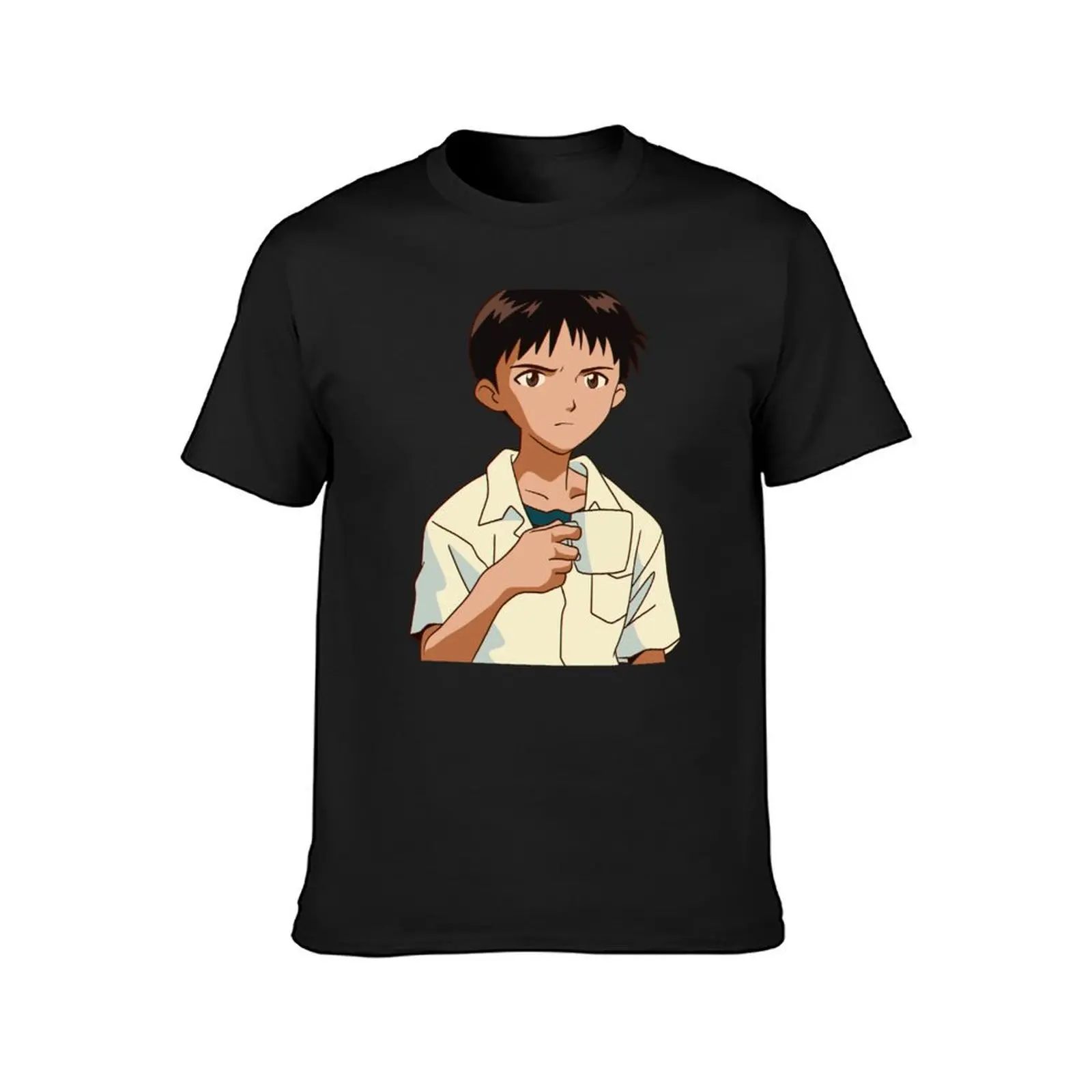 Shinji Coffee T-Shirt Aesthetic clothing cute tops clothes for men