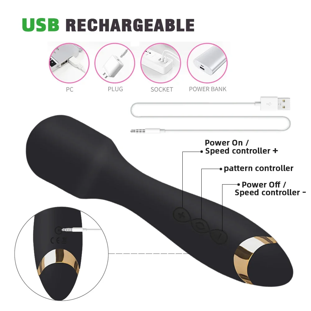 لعبة الجنس 10 طرق 4 سرعات قوية الاستمناء AV ماجيك هزاز البظر محفز منتجات جنسية المثيرة الكبار الجنس لعب للمرأة