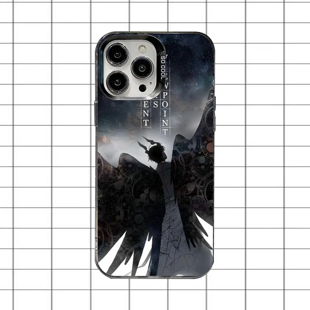 حافظة هاتف Omniscient Reader Viewpoint لهاتف iPhone 16,15,14,13,12,11,8,7,Pro,Max,Plus,Mini,XS,SE مضادة للسقوط باللون الأسود غير اللامع