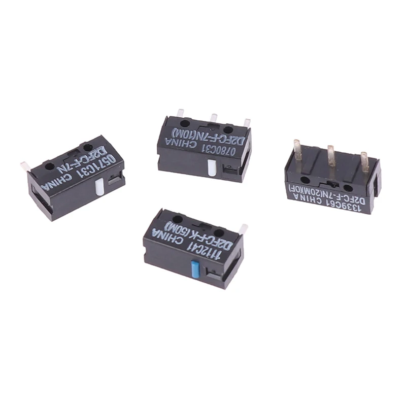 Micro Switch para Mouse, D2FC-F-7N, D2FC-F-K(50M) -RZ, D2F, D2F-01, D2F-01F, D2F-L, D2F-01L, D2F-FL, 2Pcs